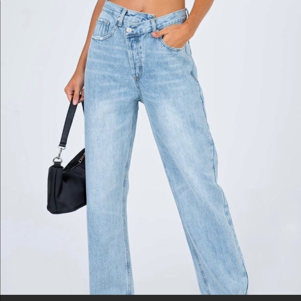 Princess Polly holly asymmetrical jeans